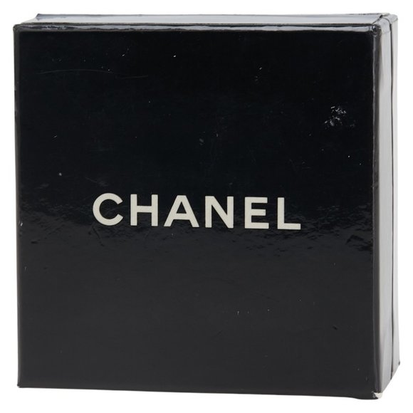 CHANEL Authentic Gold Logo Earrings - Picture 6 of 6